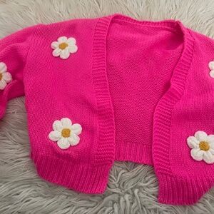 PINK FLOWER SWEATER